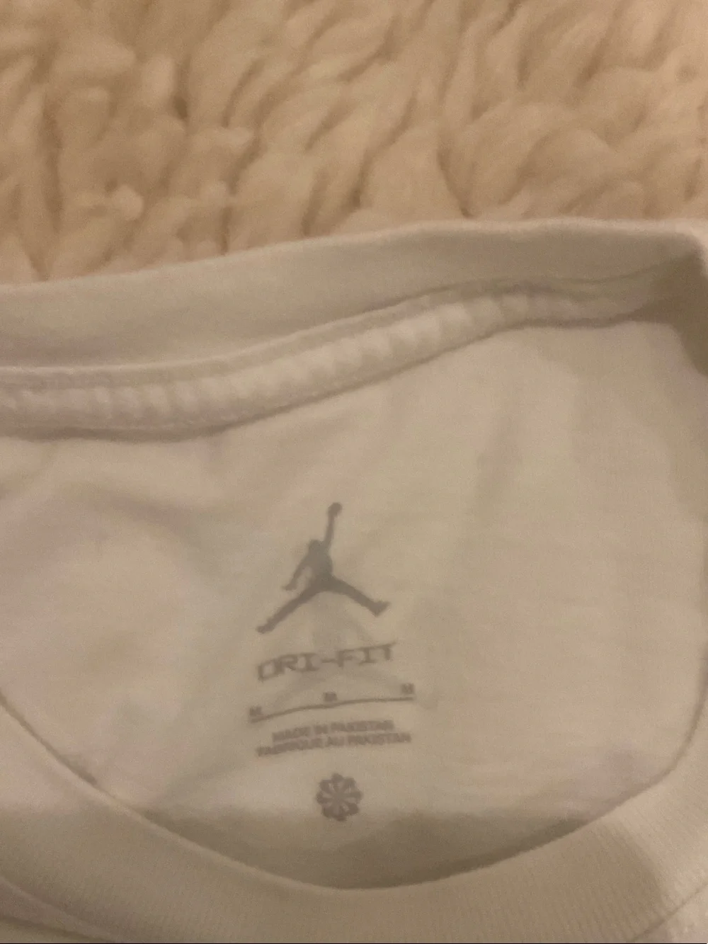 Jordan White Mens Short-Sleeve Graphic Tee